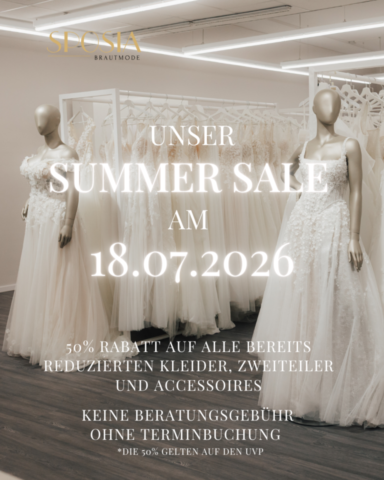 Brautkleider im SALE 50% Rabatt